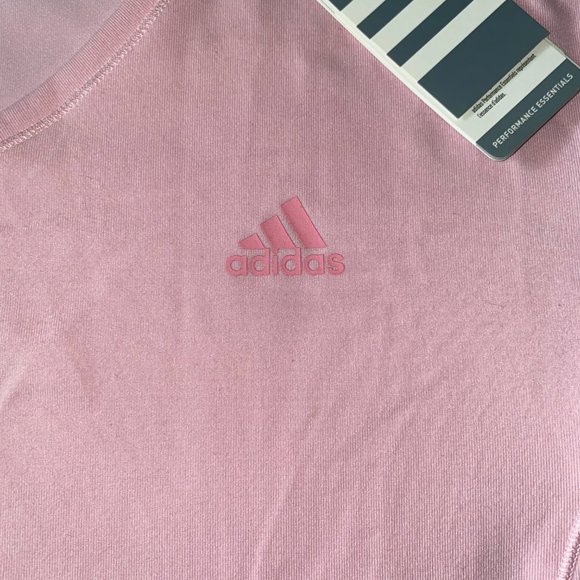 NWT Adidas Womens Multifunctional Essentials Tee Pink - Picture 3 of 5